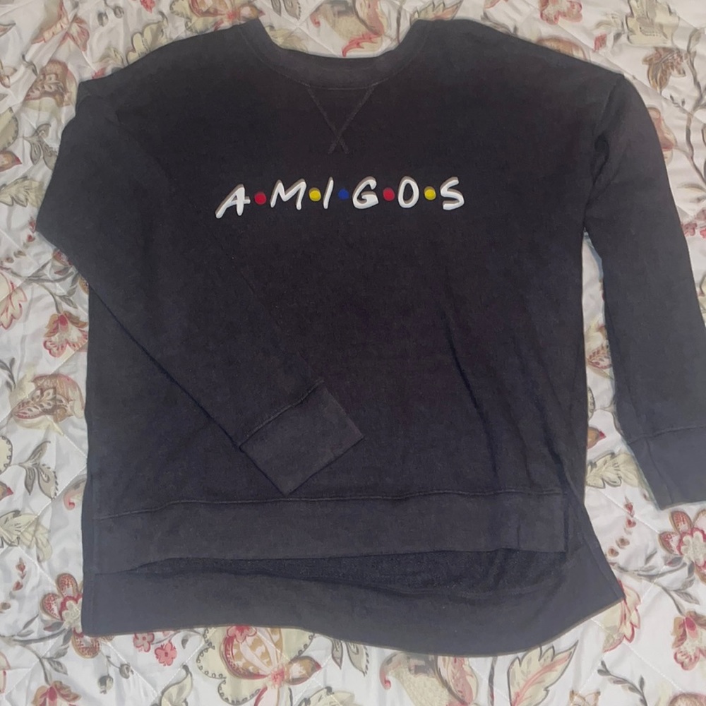 time and true, grey a•m•i•g•o•s sweatshirt